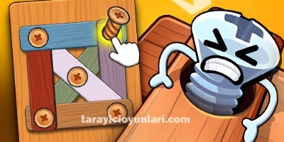 ücretsiz Wood Bolts Nuts Screw Pin Puzzle oyna